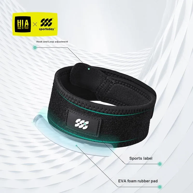 HLA Running Badminton Jump Rope Basketball Trend Patella Bands Black Polyamide Unisex-3