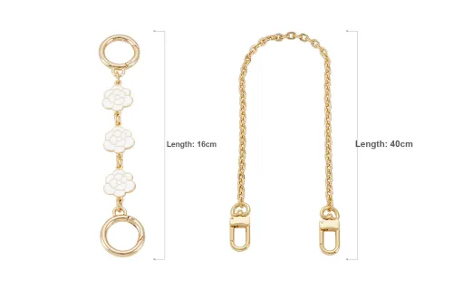 Lan Bao Fan Bag Accessories Coach Gold Decorative Chain+Camellia Extender Chain