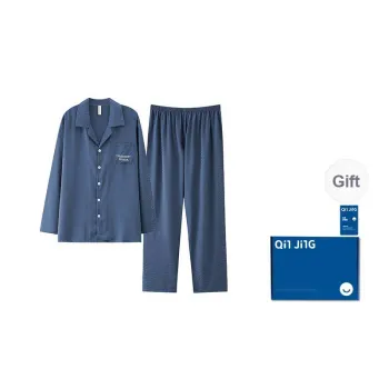 Qin Jing Pajama Set Men's Sky Blue