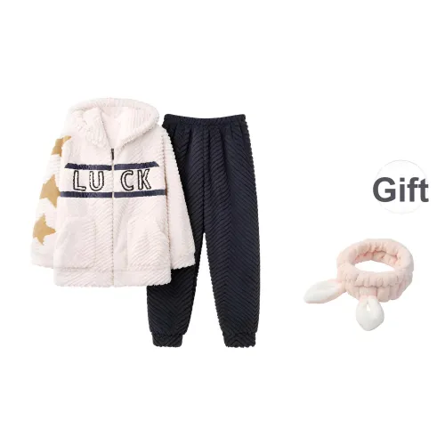 LEZIYUN Пижамный комплект Осенний и Зимний Женский