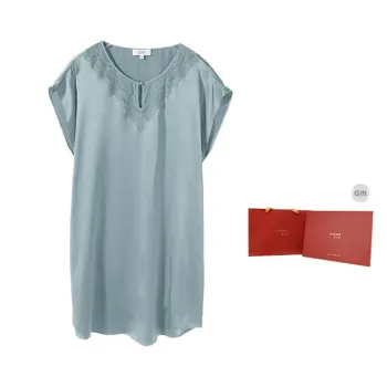 JINSANT Nightgown Women's Gift Box Set Dark Cyan