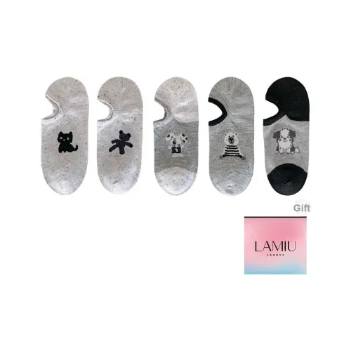 Lan Miao No Show Носки Женские Сумка для покупок 5 пар