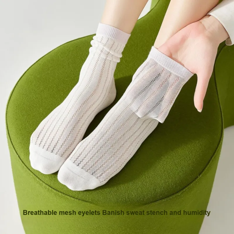 Temooues Mid Calf Socks Women's 4 Pack-1