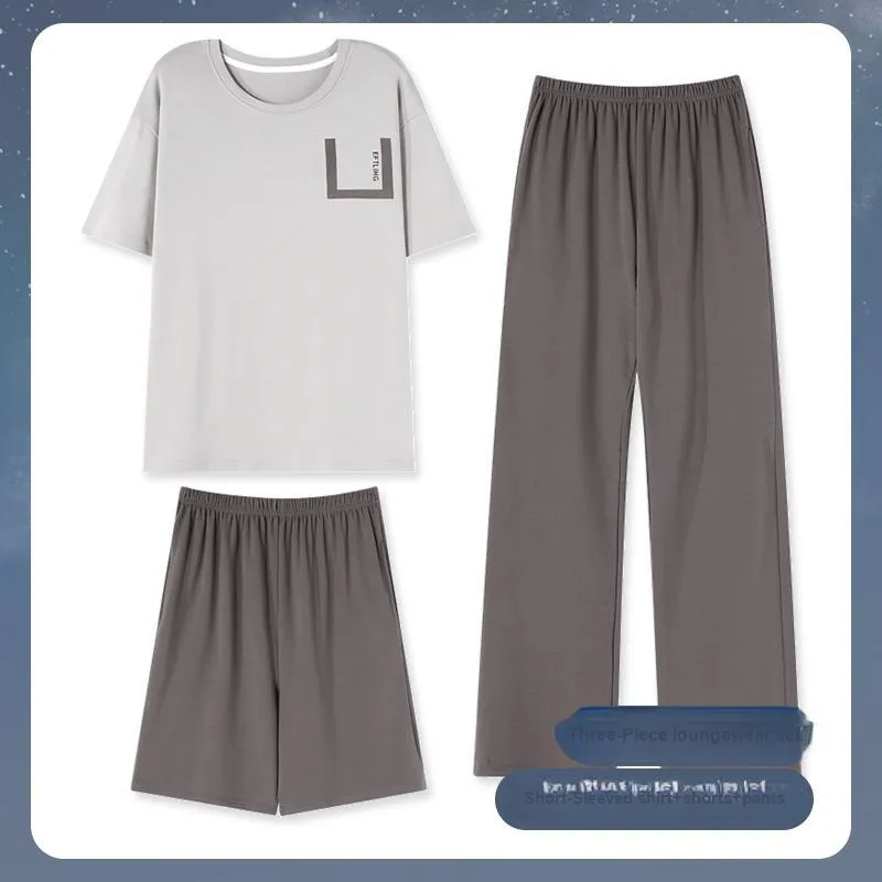 GOSO Pajama Set Men's Light Gray-1