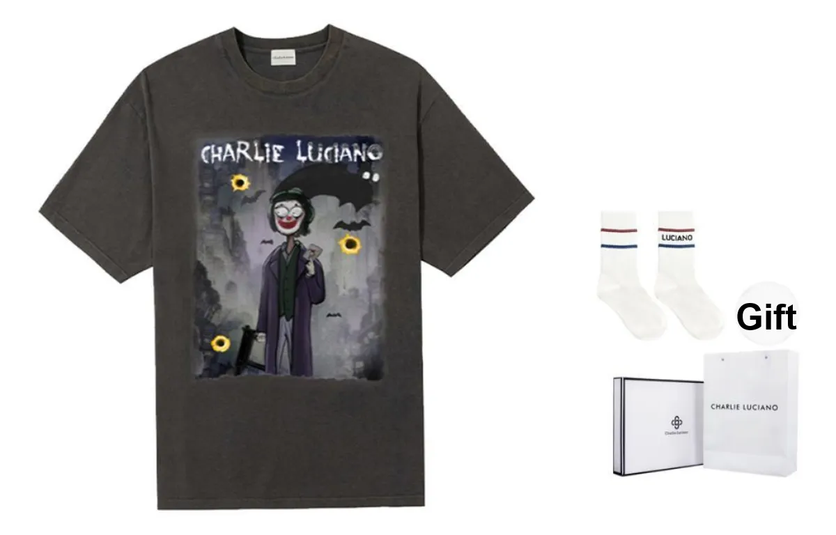 Charlie Luciano T Shirt Unisex Dark Gray