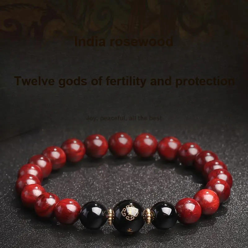 MUSHENGYUAN Rosewood Bracelets Unisex-17