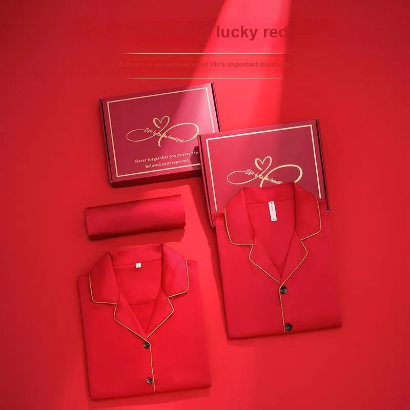MIIOW Honmei Series Pajama Set Men's Gift Box Set Red-1