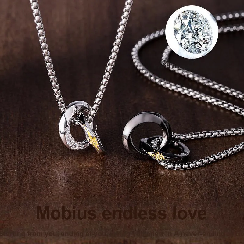 FOREVER MELODY Sterling Silver Necklaces Men's-10