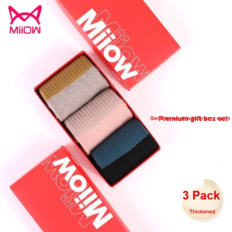 MIIOW Mid Calf Socks Women's 5 Pack-12