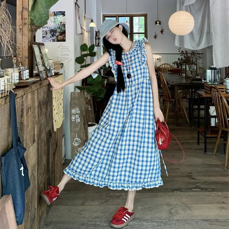 ZVJH Short Sleeved Dresses Women's Blue-5