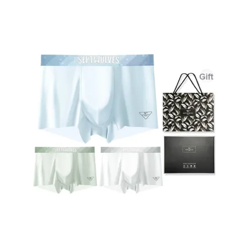 SEPTWOLVES Мужское нижнее белье 3 штуки набор в подарочной коробке + сумка для покупок