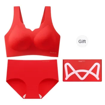 MIIOW Underwear Set Women's Gift Box Set Red