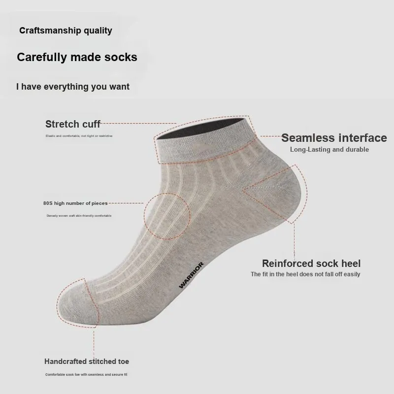 Warrior Ankle Socks Unisex Combo Set-2