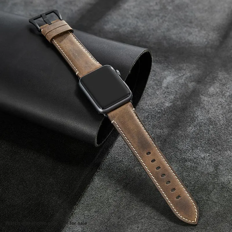 IStrap Apple Compatibility Watch Band 120+80mm Cowhide Leather Material-28
