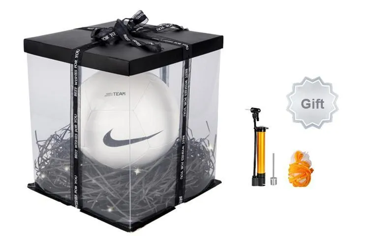 Nike Size 5 Ball Soccer PU Machine Stitched Soccer Ball Unisex White-8