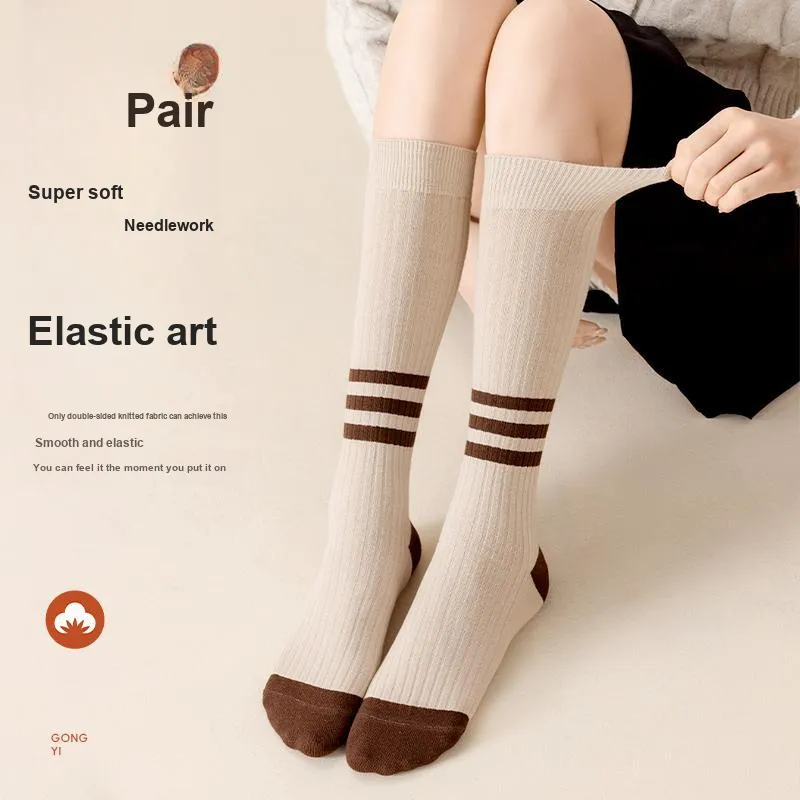 MIIOW Knee High Socks Women's 4 Pack-9