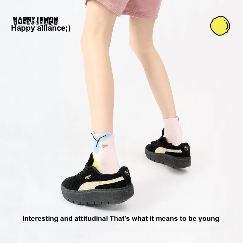 Happylemon Mid Calf Socks Women's 5 Pack-2