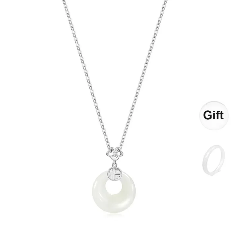 GUDS GAVE Chalcedony Jade Necklaces Unisex-8