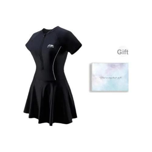 Подкладка Ван-Пис Купальник с юбкой Женская Черный Набор в подарочной коробке