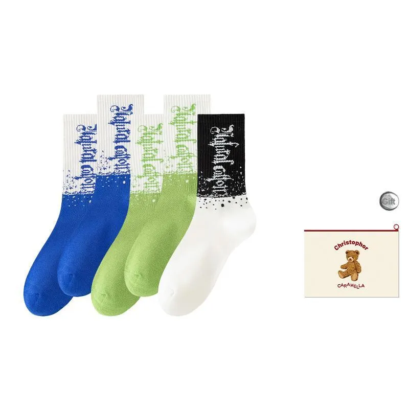 Caramella Mid-Calf Socks Men's Shopping Bag Combo Set-8
