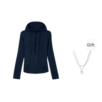Lululemon Define Jackets Coats Unisex Marine Blue/TRNV With Necklace Included
