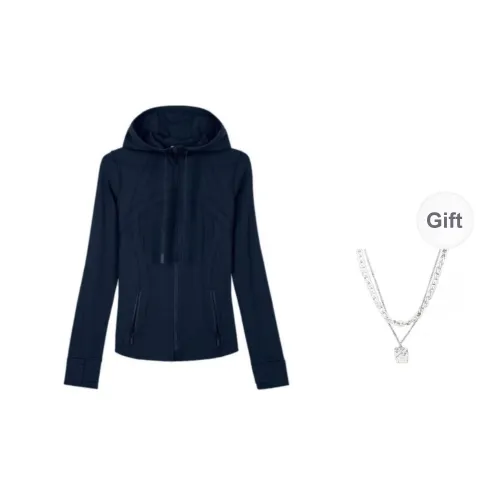 Lululemon Define Jackets Coats Unisex Marine Blue/TRNV With Necklace Included