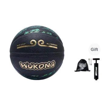 WELLman PU Basketball Black Gold Size 7 Training Unisex