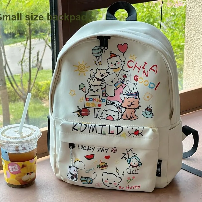 OTA Canvas Backpack Women's Multicolor Puppy/Black Puppy-2