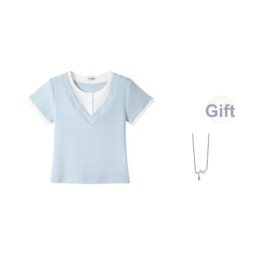 SHIEN Изображение Цвет С ожерельем Женские T-рубашки