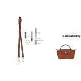 (Cognac Gold-Tone) Adjustable 95-124cm Shoulder Strap+Perforated Set