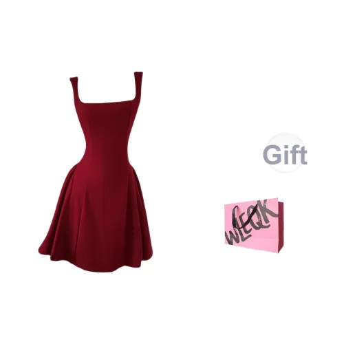 CTRTRC Бургунди Женские Слип-платья