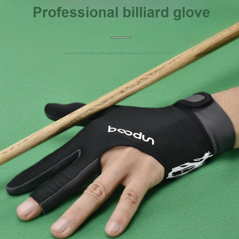 BOODUN Billiards Three Finger Gloves High Elasticity Lycra 1 Pack Left Hand-27