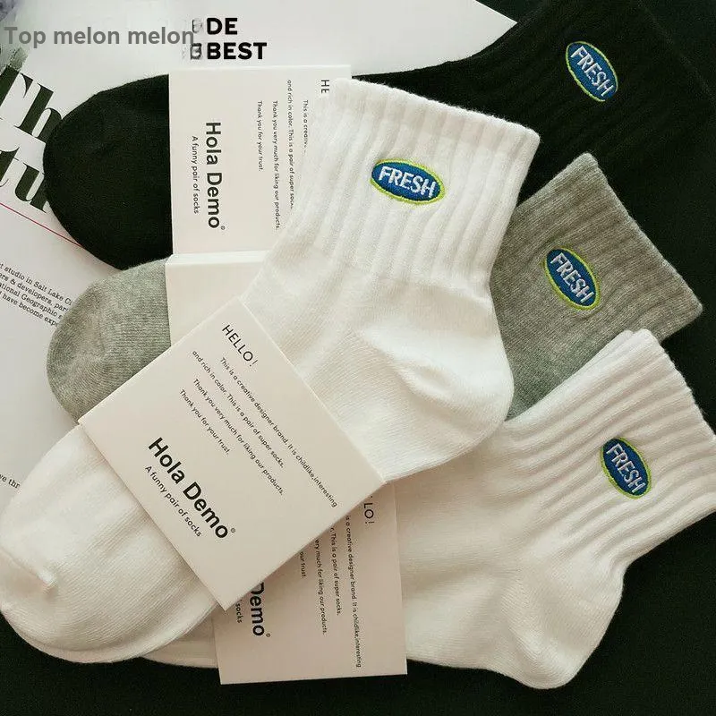 MIIOW Mid Calf Socks Unisex 5 Pack-40
