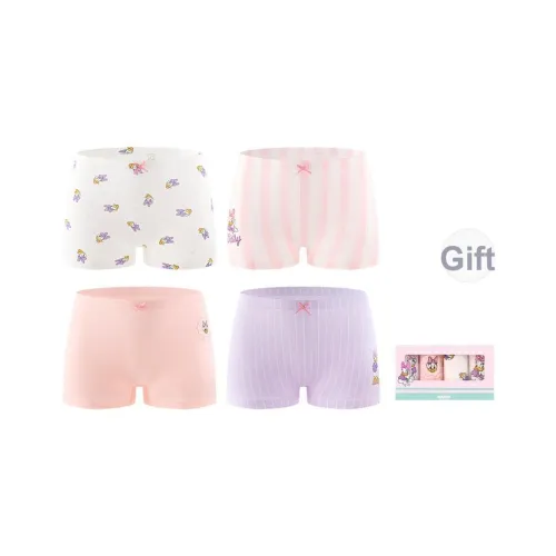 Disney Трусы 4 шт. Прозрачное окно Коробка Многоцветная коробка Включено Дети 3-7 лет