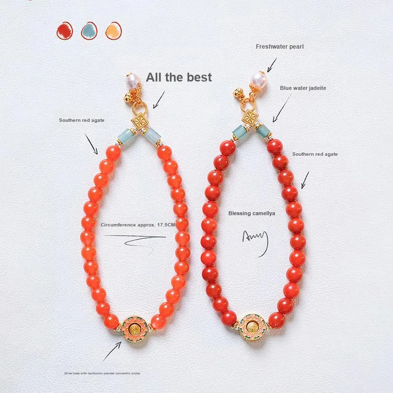 Amy's Garden Southern Red Agate Bracelets Women's-5