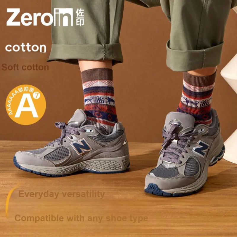 ZEROIN Mid Calf Socks Men's 4 Pack-17