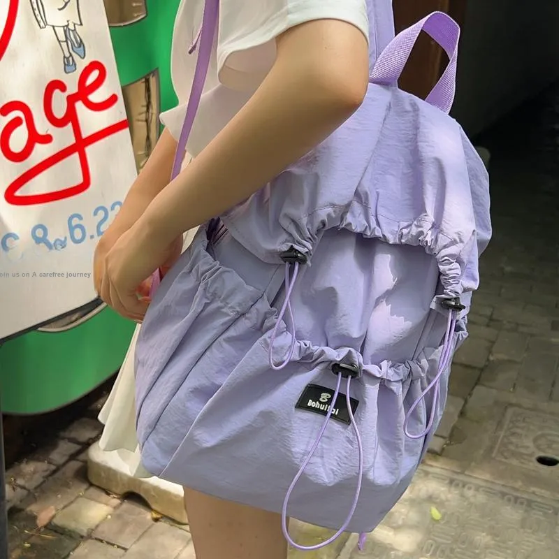 BRINCH Nylon Backpack Women's Multicolor-4