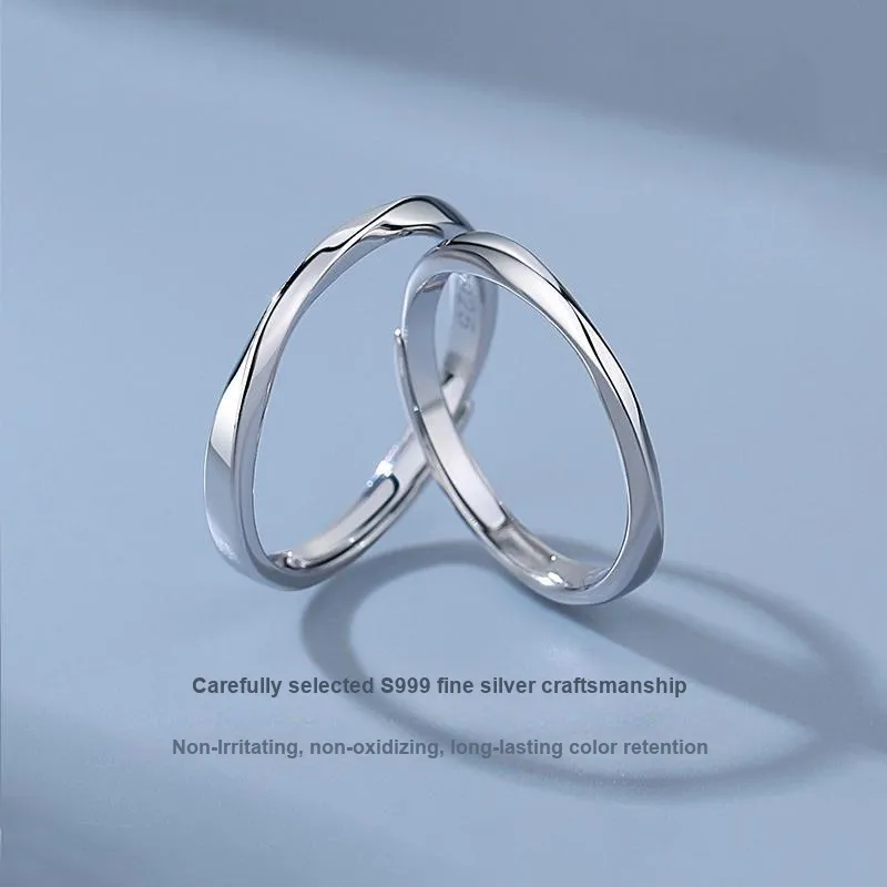 MISS TOOYA S999 Fine Silver Rings Unisex-2