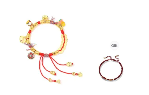 HOLLY RYAN Fortune Comes Wealth Overnight Waist Bound Wealth New Chinese Style Coin Bound Woven Hand Rope Women's