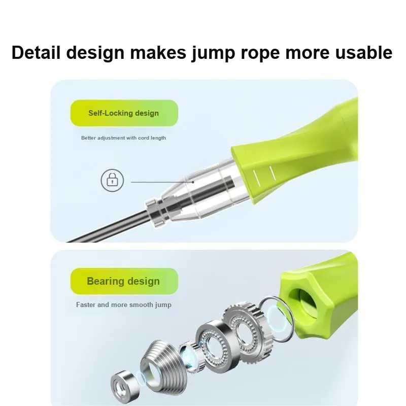 SEIZE KEMP Jump Ropes Pink Green TPU It Is 3 M Long And 4 Mm Thick-2