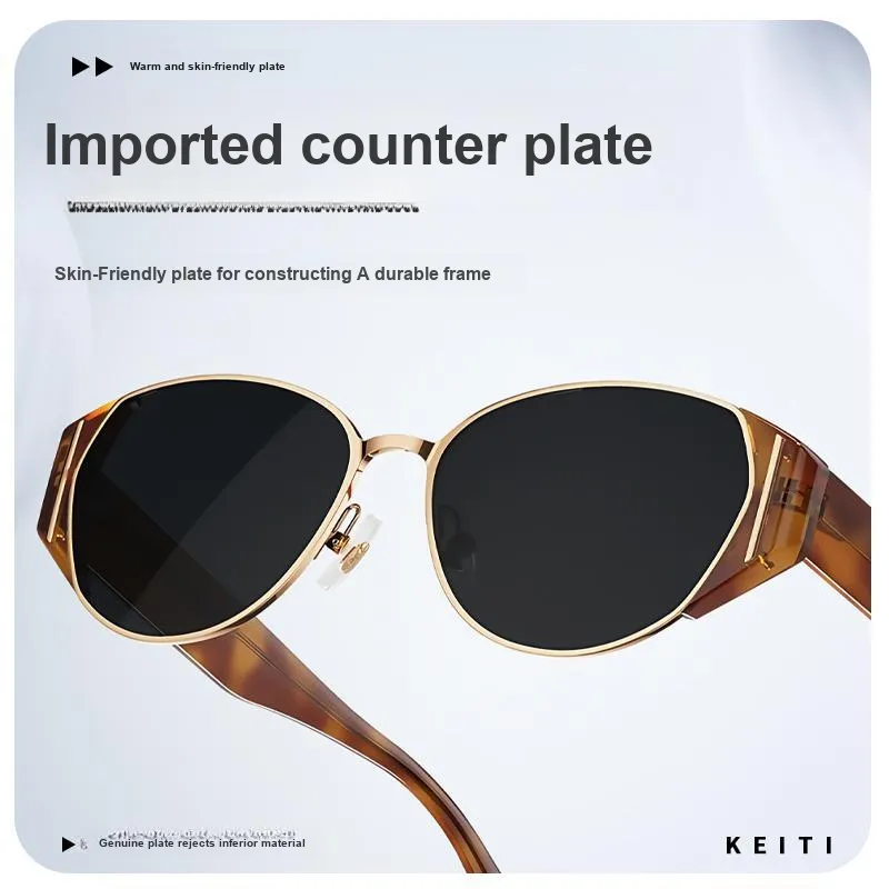 KeiTi Plate Frame Square Sunglasses Unisex-4