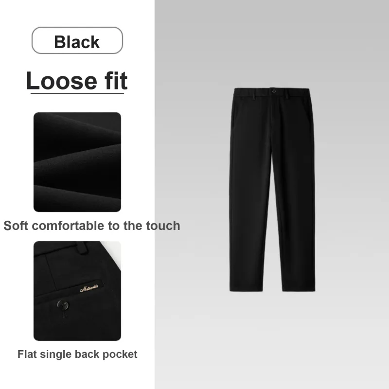 HLA Casual Pants Men Black S6-2