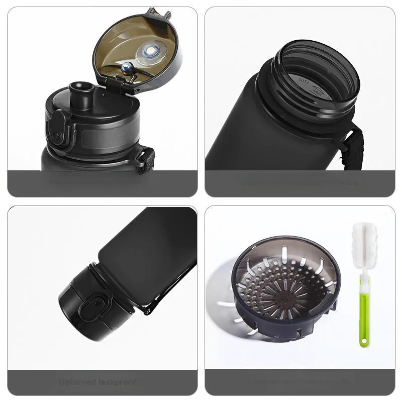 UZSPACE Outdoor Water Equipment Water Container 500ml Tritan-3