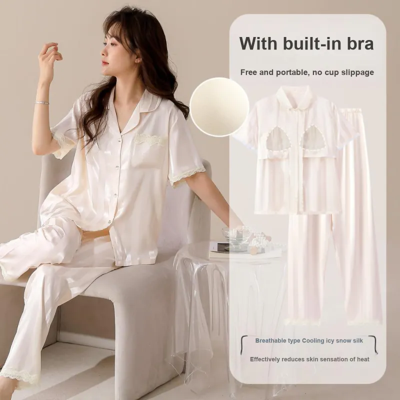 Nodos Shield Pajama Set Women's Apricot-1