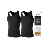 Fits Well 2 Pack (Black+Black) 2 Pcs, Easy to Wash!