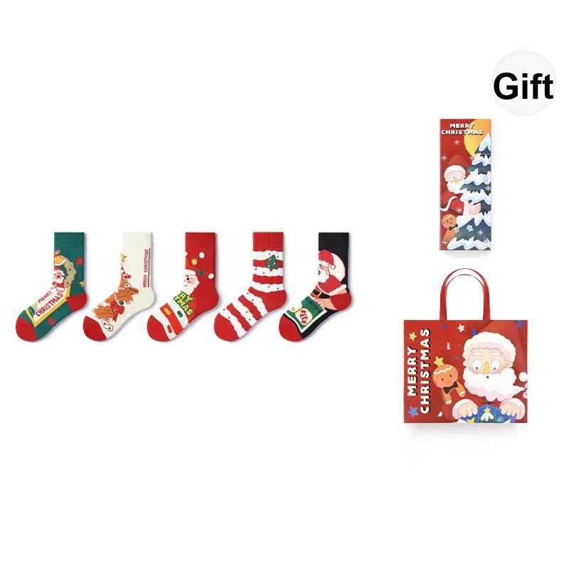Primeet Mid Calf Socks Unisex Box 5 Pack