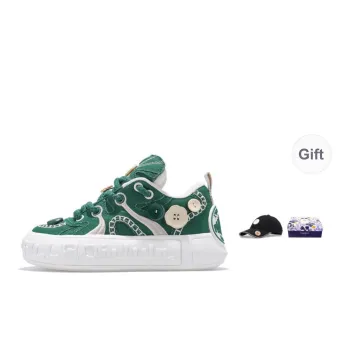 Palladium Abrasion Resistant Slip Resistant Low Top Skateboard Shoes Unisex Eden Green