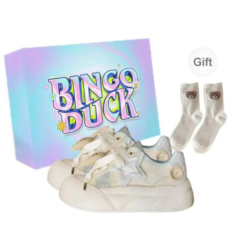 BINGO DUCK Slip Resistant Low Top Skateboard Shoes Women's-2