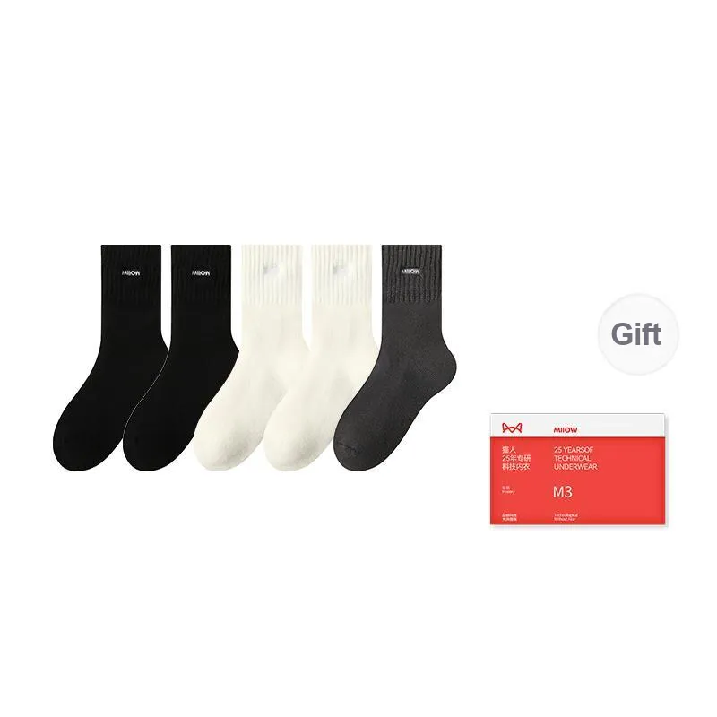 MIIOW Trend Party Series Mid Calf Socks Men's Shopping Bag Combo Set-17