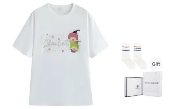 Charlie Luciano T Shirts Unisex White Box+Socks